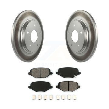 Rear Coated Brake Rotor Semi-Metallic Pad Kit For Dodge Grand Caravan Chrysler Town & Ram KGS-101251