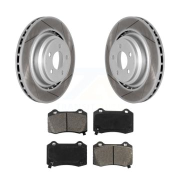 Rear Coated Brake Rotor & Semi-Metallic Pad Kit For Dodge Charger Chrysler 300 Challenger KGS-101252