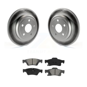 Rear Coated Disc Brake Rotors Semi-Metallic Pad Kit For Dodge Durango Jeep Grand Cherokee KGS-101255