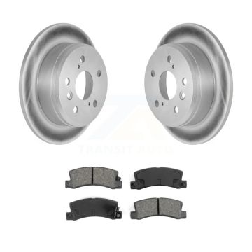 Rear Coated Disc Brake Rotors & Semi-Metallic Pad Kit For Toyota Camry Solara Lexus ES300 KGS-101262