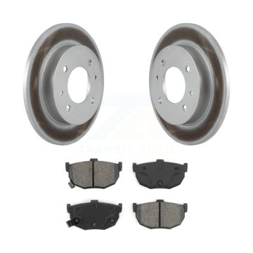 Rear Coated Disc Brake Rotors And Semi-Metallic Pads Kit For Hyundai Elantra Tiburon KGS-101278