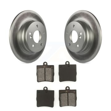 Rear Coated Brake Rotor Semi-Metallic Pad Kit For Mercedes-Benz SLK280 With Sport Package KGS-101283