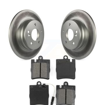 Rear Coated Brake Rotor & Semi-Metallic Pad Kit For Mercedes-Benz C230 SLK350 CLK320 C280 KGS-101284