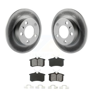 Rear Coated Disc Brake Rotors And Semi-Metallic Pads Kit For 2007-2010 Volkswagen Beetle KGS-101287