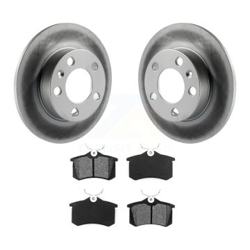 Rear Coat Brake Rotor Semi-Metallic Pad Kit For Volkswagen Jetta Golf City Beetle Audi TT KGS-101288