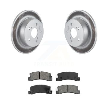 Rear Coated Disc Brake Rotors And Semi-Metallic Pads Kit For 1999-2003 Lexus RX300 AWD KGS-101289