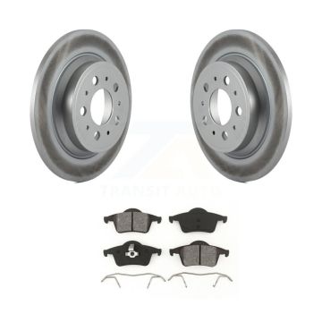 Rear Coated Disc Brake Rotors And Semi-Metallic Pads Kit For Volvo S60 XC70 V70 S80 KGS-101300