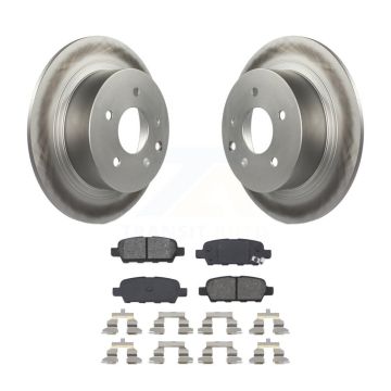 Rear Coated Disc Brake Rotor & Semi-Metallic Pad Kit For Nissan Sentra Altima Juke Maxima KGS-101302