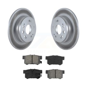 Rear Coated Disc Brake Rotors And Semi-Metallic Pads Kit For 2002-2004 Honda CR-V KGS-101303