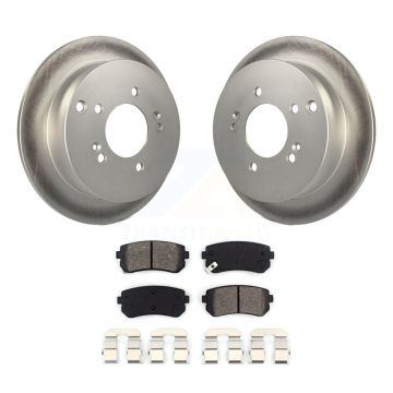 Rear Coated Disc Brake Rotors & Semi-Metallic Pad Kit For Hyundai Tucson Kia Sportage AWD KGS-101307