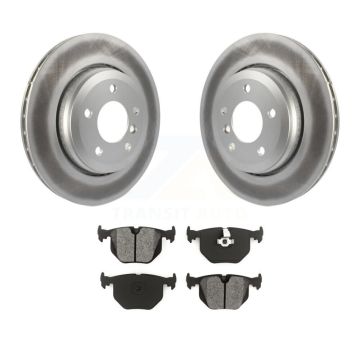 Rear Coated Disc Brake Rotors And Semi-Metallic Pads Kit For BMW 330Ci 330i 330xi KGS-101314