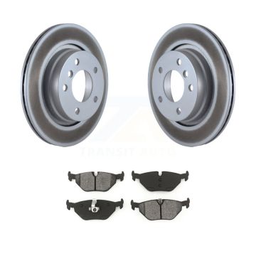 Rear Coat Disc Brake Rotor Semi-Metallic Pad Kit For BMW 325i 325Ci 328i 323Ci 323i 328is KGS-101316