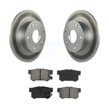 Rear Coated Disc Brake Rotors And Semi-Metallic Pads Kit For Honda Accord Acura TSX KGS-101317