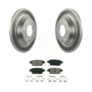Rear Coated Brake Rotors Semi-Metallic Pad Kit For Ford Fusion Mazda 6 Lincoln MKZ Zephyr KGS-101322