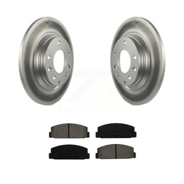 Rear Coated Disc Brake Rotors And Semi-Metallic Pads Kit For Mazda 6 Protege KGS-101324