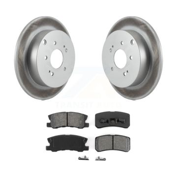 Rear Coated Disc Brake Rotors And Semi-Metallic Pads Kit For Mitsubishi Endeavor KGS-101327