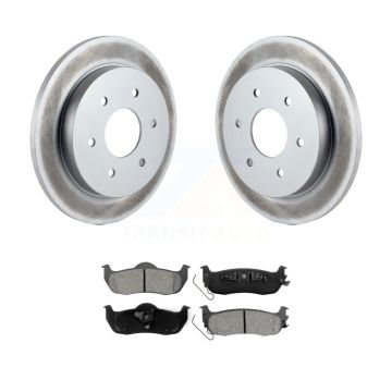 Rear Coated Disc Brake Rotors Semi-Metallic Pad Kit For Nissan TITAN Armada INFINITI QX56 KGS-101329