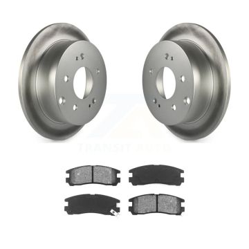 Rear Coated Disc Brake Rotors And Semi-Metallic Pads Kit For Mitsubishi Eclipse Galant KGS-101331