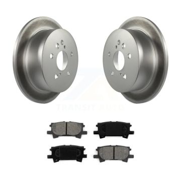 Rear Coat Disc Brake Rotors Semi-Metallic Pad Kit For Lexus RX350 Toyota Highlander RX330 KGS-101332