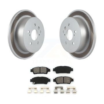Rear Coated Disc Brake Rotors And Semi-Metallic Pads Kit For 2004-2010 Toyota Sienna KGS-101333