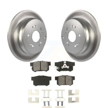 Rear Coated Disc Brake Rotors And Semi-Metallic Pads Kit For Honda CR-V Acura RDX KGS-101343