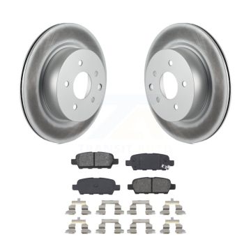 Rear Coat Brake Rotor Semi-Metallic Pad Kit For INFINITI Nissan Maxima G37 QX50 EX35 370Z KGS-101350