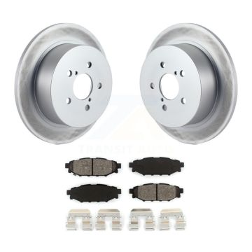 Rear Coated Disc Brake Rotors And Semi-Metallic Pads Kit For Subaru Outback Legacy KGS-101356