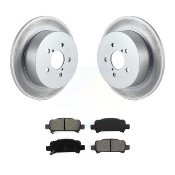 Rear Coated Brake Rotor & Semi-Metallic Pad Kit For Subaru Legacy With 17" Factory Wheels KGS-101357
