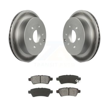 Rear Coated Disc Brake Rotors And Semi-Metallic Pads Kit For 2006-2007 Nissan Xterra KGS-101359