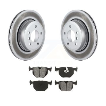 Rear Coated Disc Brake Rotors And Semi-Metallic Pads Kit For 2004-2010 BMW X3 KGS-101363