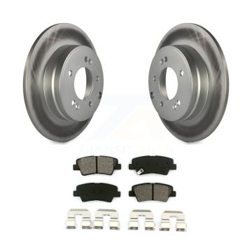 Rear Coated Disc Brake Rotors & Semi-Metallic Pad Kit For Hyundai Sonata Kia Optima Azera KGS-101369