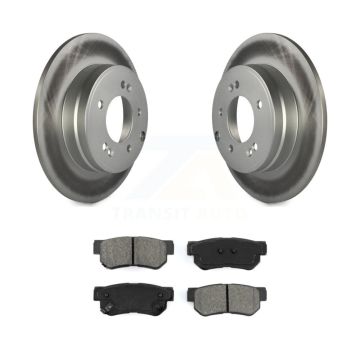 Rear Coated Disc Brake Rotors And Semi-Metallic Pads Kit For Hyundai Sonata 3.3L KGS-101370