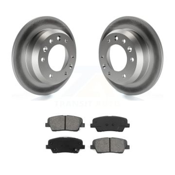 Rear Coated Disc Brake Rotors And Semi-Metallic Pads Kit For Kia Sedona Hyundai Entourage KGS-101377
