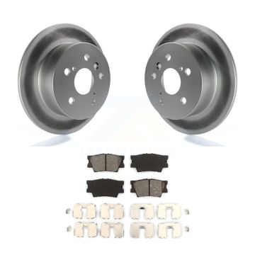 Rear Coated Disc Brake Rotors & Semi-Metallic Pad Kit For Toyota Camry Lexus ES350 Avalon KGS-101379