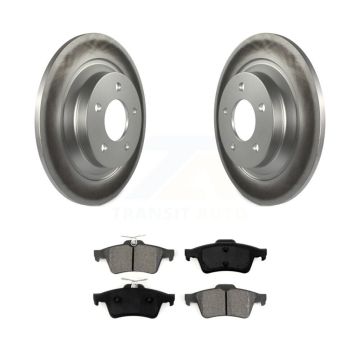 Rear Coated Disc Brake Rotors And Semi-Metallic Pads Kit For Mazda 5 KGS-101381