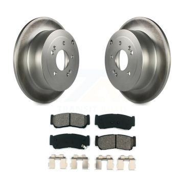 Rear Coated Disc Brake Rotors And Semi-Metallic Pads Kit For 2007-2009 Hyundai Santa Fe KGS-101384