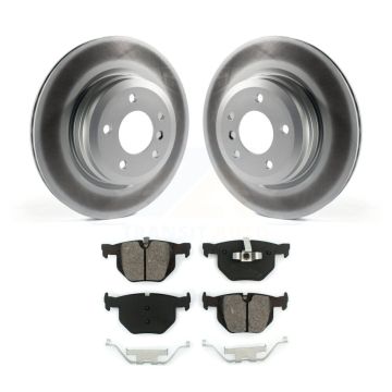 Rear Coat Brake Rotor Semi-Metallic Pad Kit For BMW X1 335i xDrive 335xi 330i 330xi 335is KGS-101386