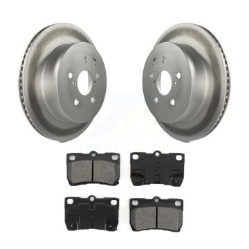 Rear Coat Disc Brake Rotor Semi-Metallic Pad Kit For Lexus IS250 IS350 GS350 GS300 GS450h KGS-101387