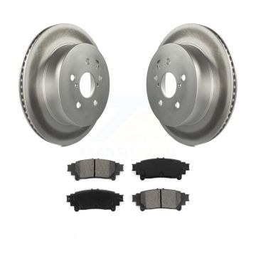 Rear Coated Disc Brake Rotors And Semi-Metallic Pads Kit For Lexus IS350 IS250 KGS-101388