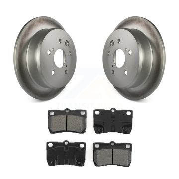 Rear Coated Disc Brake Rotors And Semi-Metallic Pads Kit For Lexus IS250 KGS-101389