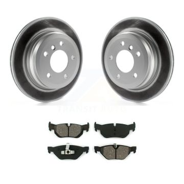 Rear Coated Disc Brake Rotor And Semi-Metallic Pad Kit For BMW 328i xDrive X1 328xi 325xi KGS-101393