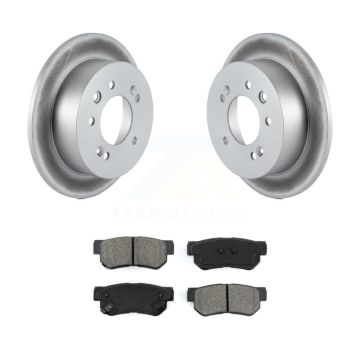 Rear Coated Disc Brake Rotors And Semi-Metallic Pads Kit For Hyundai Elantra KGS-101396