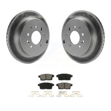 Rear Coated Disc Brake Rotor & Semi-Metallic Pad Kit For Ford Edge Mazda CX-7 Lincoln MKX KGS-101398
