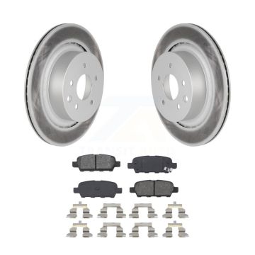 Rear Coated Disc Brake Rotors And Semi-Metallic Pads Kit For INFINITI G35 Q60 KGS-101401