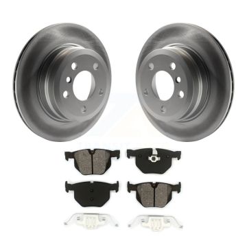 Rear Coated Disc Brake Rotors And Semi-Metallic Pads Kit For BMW X5 X6 KGS-101406