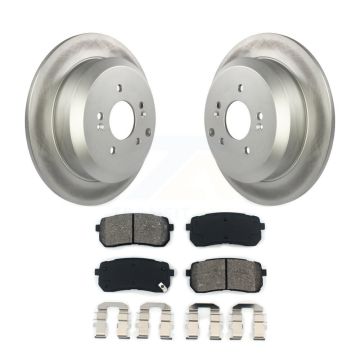Rear Coated Disc Brake Rotors And Semi-Metallic Pads Kit For 2007-2012 Hyundai Veracruz KGS-101410
