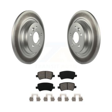 Rear Coat Brake Rotors Semi-Metallic Pad Kit For Volvo XC70 S60 V60 S80 Cross Country V70 KGS-101414