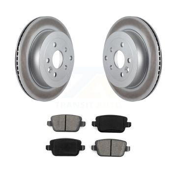 Rear Coated Disc Brake Rotors And Semi-Metallic Pads Kit For 2008-2011 Land Rover LR2 KGS-101423