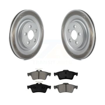 Rear Coat Brake Rotor Semi-Metallic Pad Kit For Jaguar XF XJ XK Vanden Plas XKR S-Type V8 KGS-101424