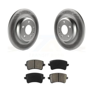 Rear Coated Disc Brake Rotor & Semi-Metallic Pad Kit For Audi Q5 A4 Quattro A5 allroad S5 KGS-101430